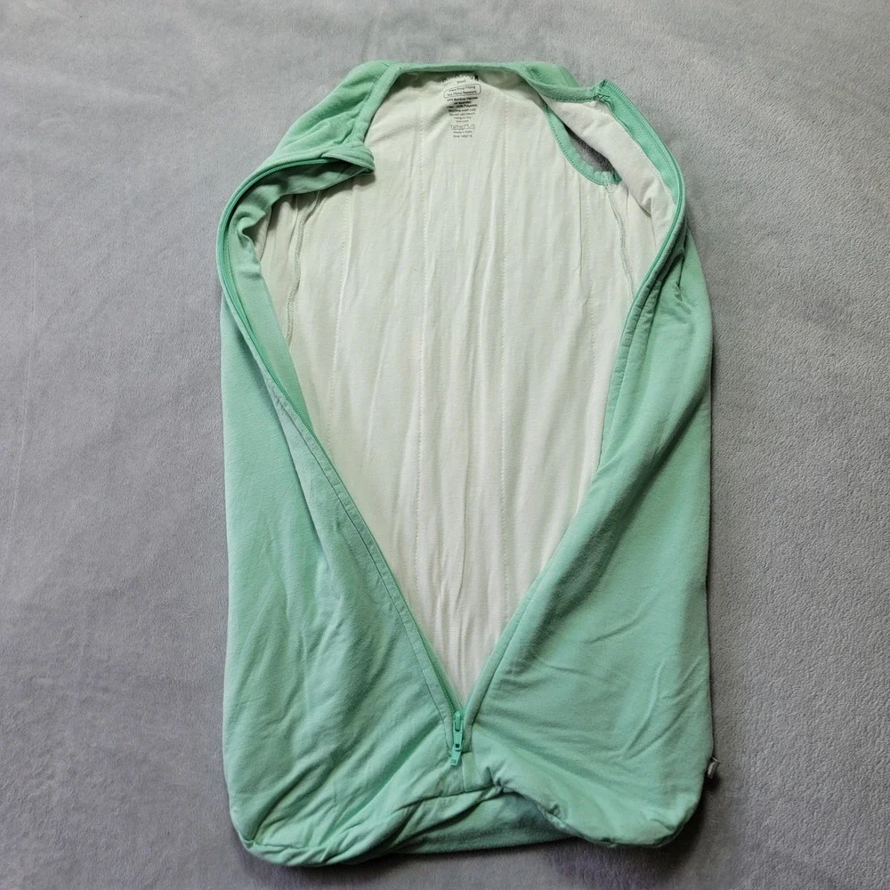 BumBunny Bamboo Viscose Quilted Sleep Sack Wearable Blanket Mint‎ Green Small